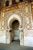 Marocco meridionale - La moschea di Tinmal, a 100 km da Marrakech. Il mihrab.